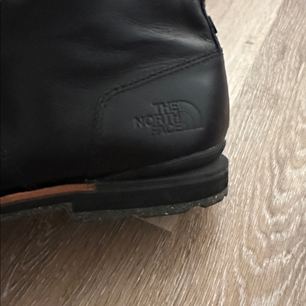 THE NORTH FACE 100 Gram Black Leather Boots Lace-Up SIZE 14 MEN’S Rugged Outdoor - Picture 5 of 14